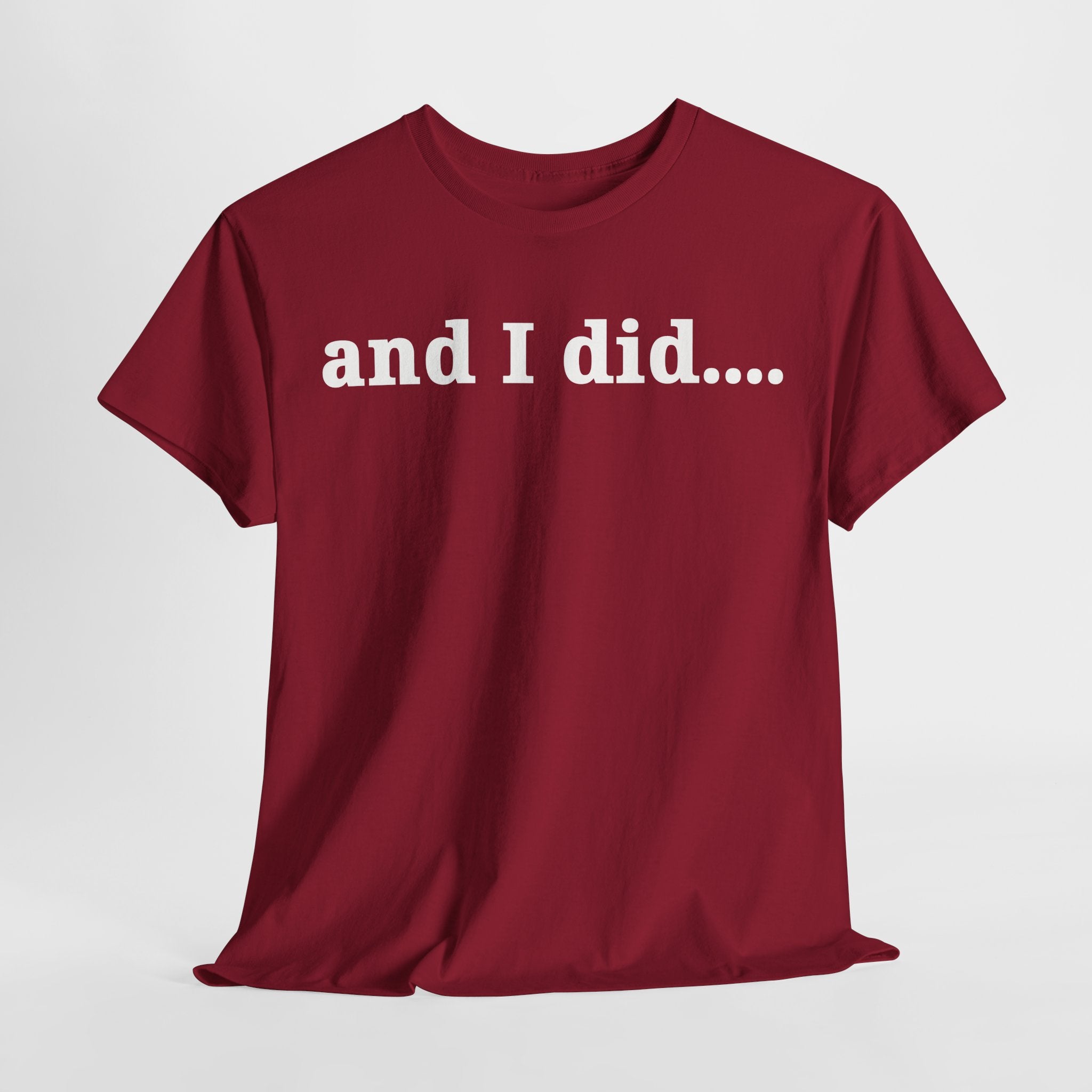 And I Did T Shirt