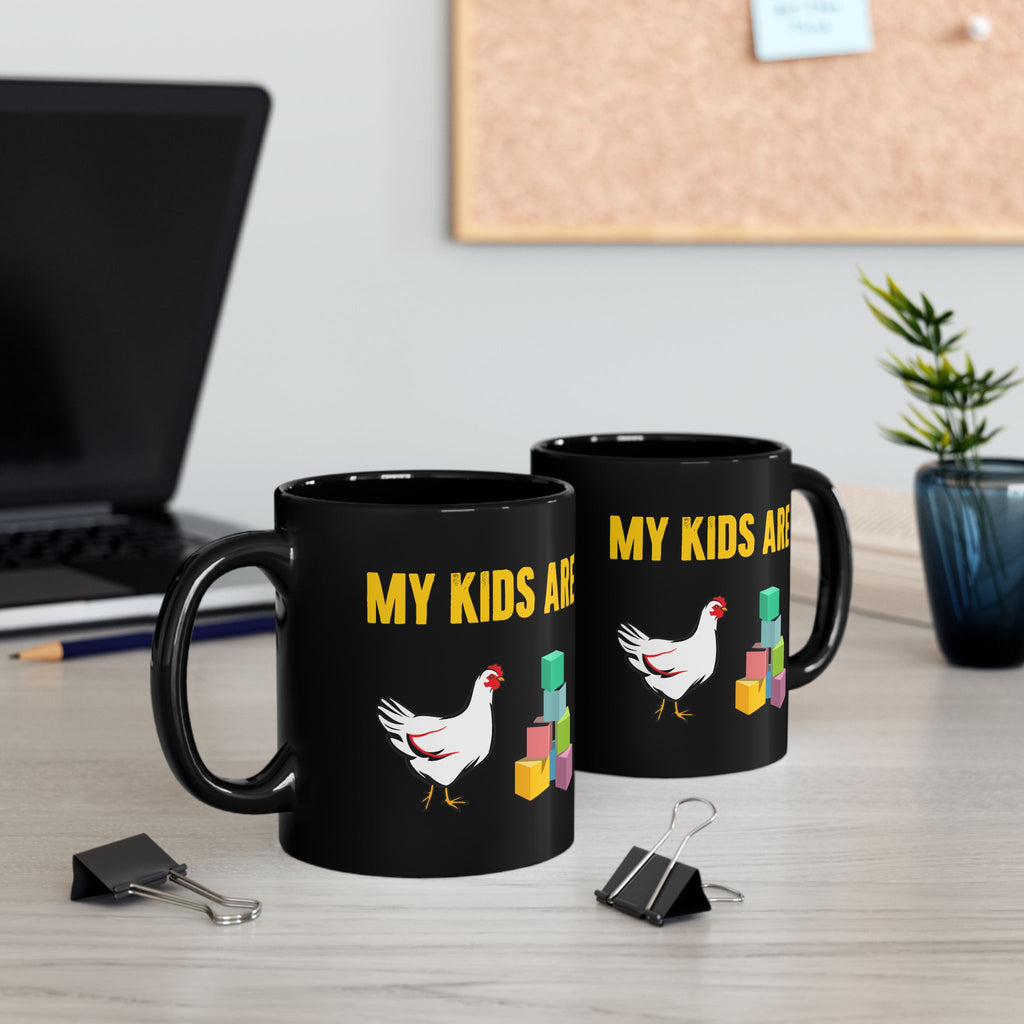 My Kids Are Chicken Playing Cubes Mug