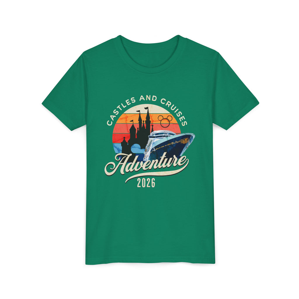 Youth Tee — 'Castles and Cruises Adventure 2026' Vacation Graphic Shirt Custom Order for Cecelia