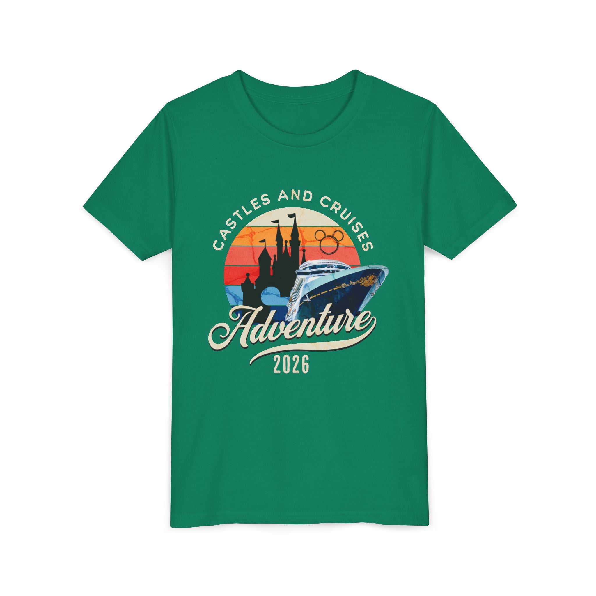 Youth Tee — 'Castles and Cruises Adventure 2026' Vacation Graphic Shirt Custom Order for Cecelia