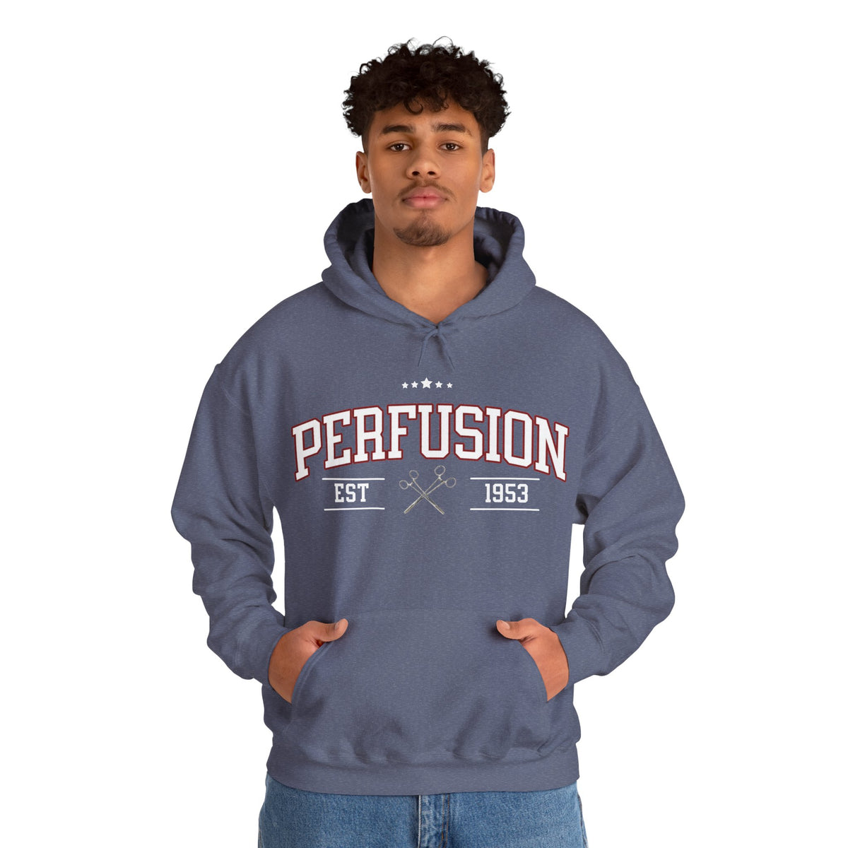 Perfusion Hoodie – Vintage 'Perfusion Est. 1953' Medical Tech Sweatshirt