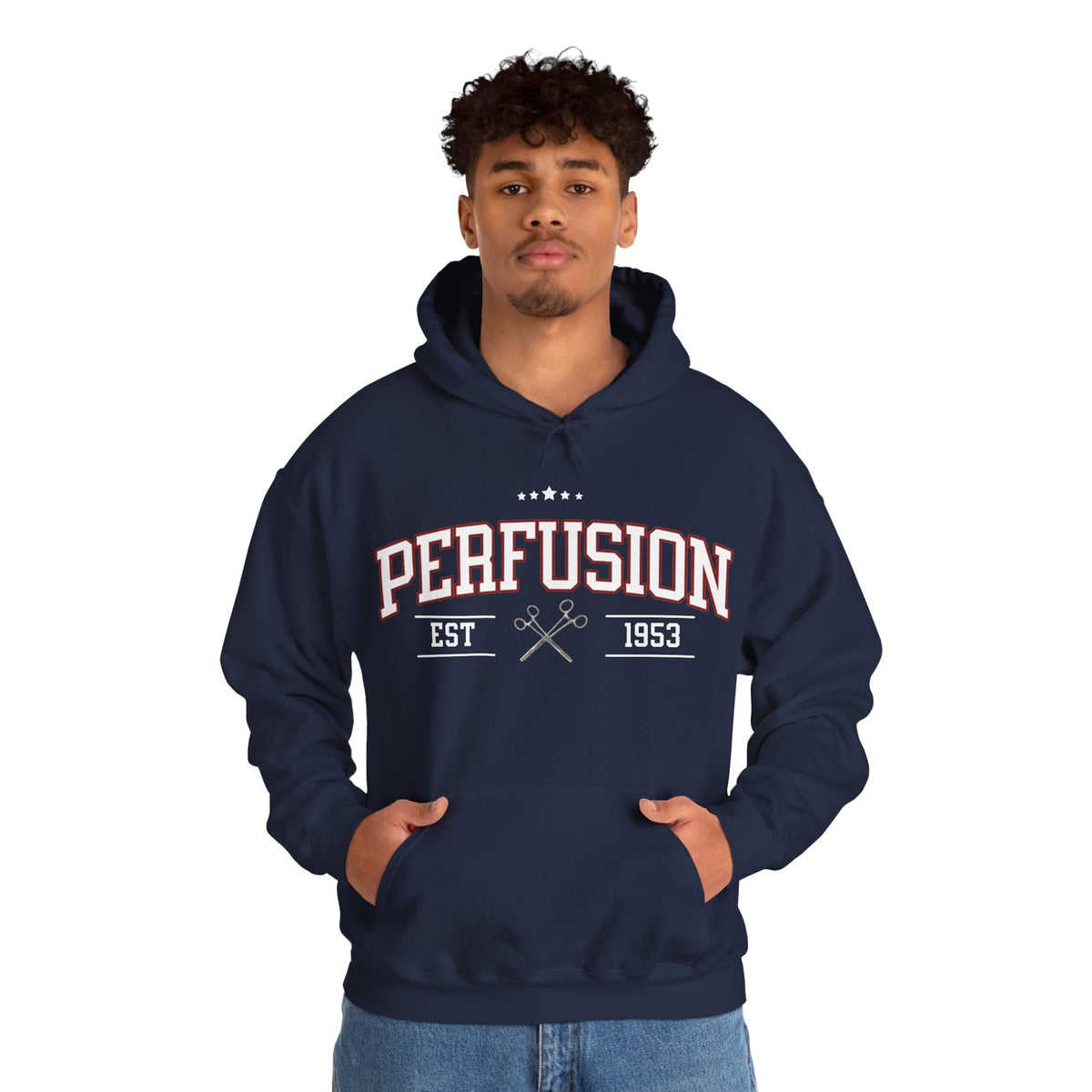 Perfusion Hoodie – Vintage 'Perfusion Est. 1953' Medical Tech Sweatshirt