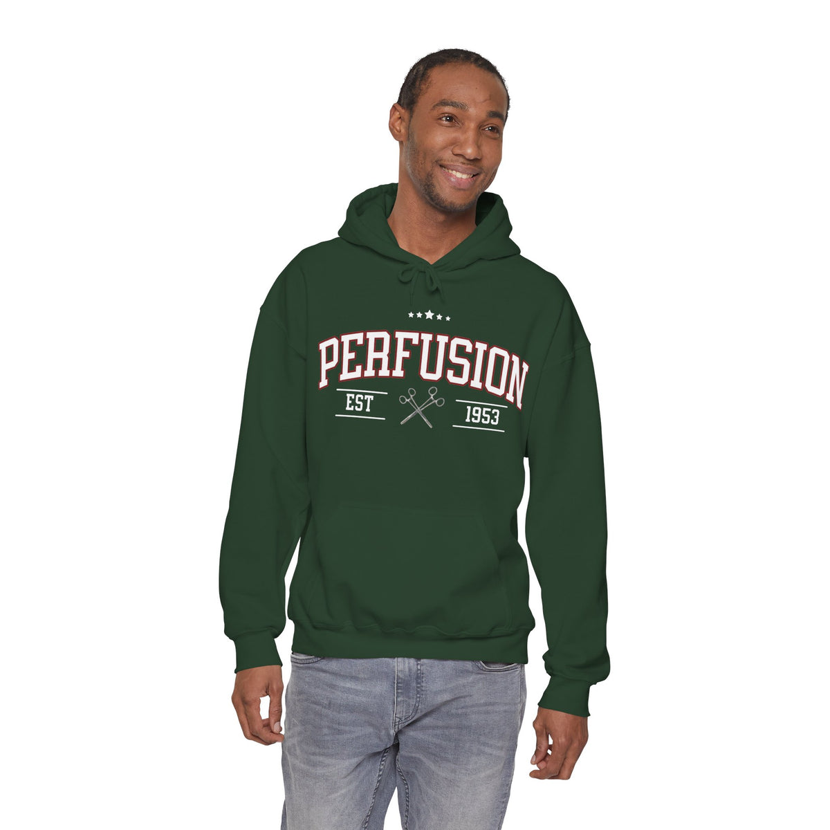 Perfusion Hoodie – Vintage 'Perfusion Est. 1953' Medical Tech Sweatshirt