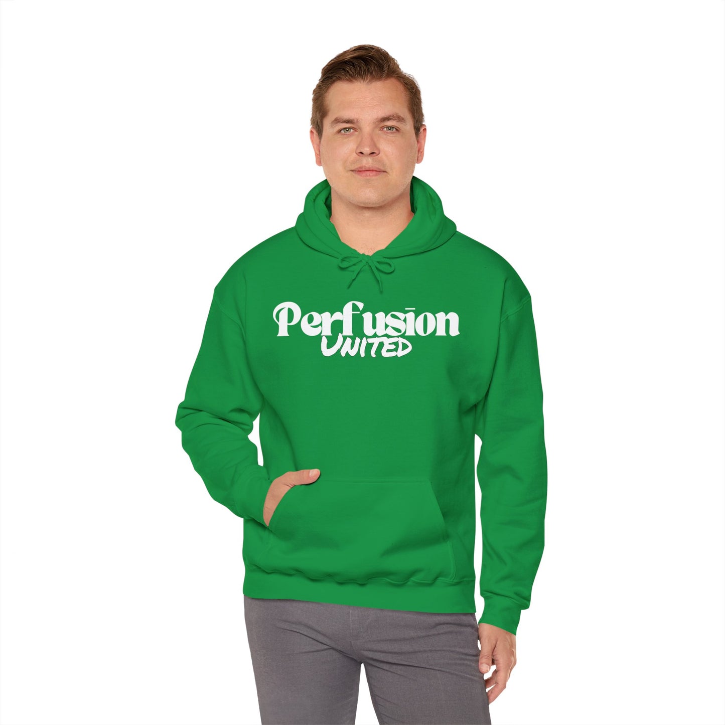 Perfusion United Hoodie White Letters