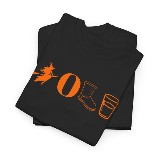 Witch O Ugg Glass Funny Halloween Unisex Heavy Cotton Tee