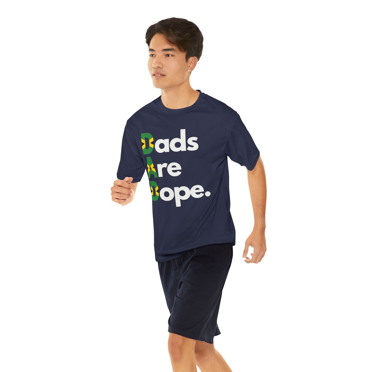 Dads Are Dope Performance T-Shirt - Jamaica