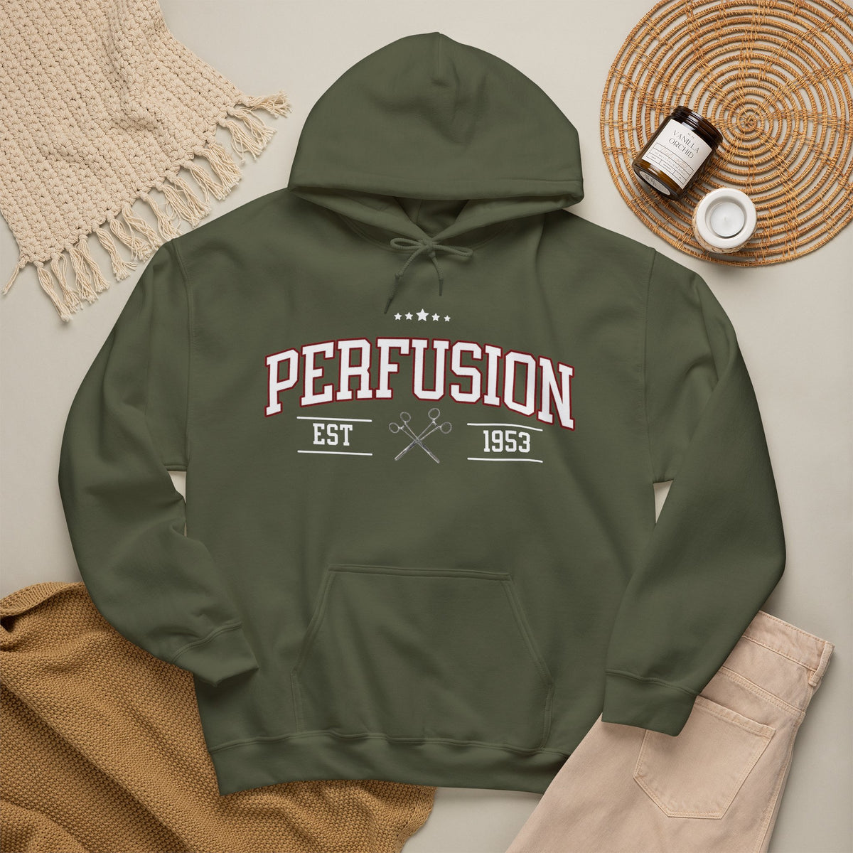 Perfusion Hoodie – Vintage 'Perfusion Est. 1953' Medical Tech Sweatshirt