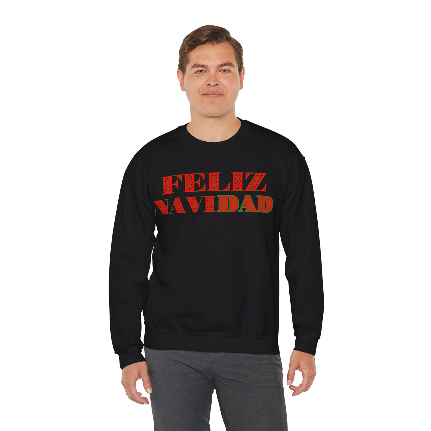 Feliz NaviDAD Sweatshirt Red Letters