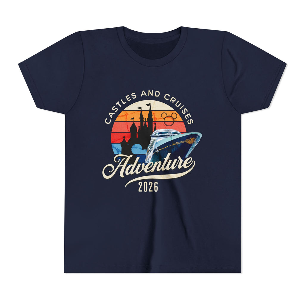 Youth Tee — 'Castles and Cruises Adventure 2026' Vacation Graphic Shirt Custom Order for Cecelia