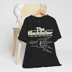 The Blackfather Personalized Fist Bump T-Shirt with 4 Sons/Daughters
