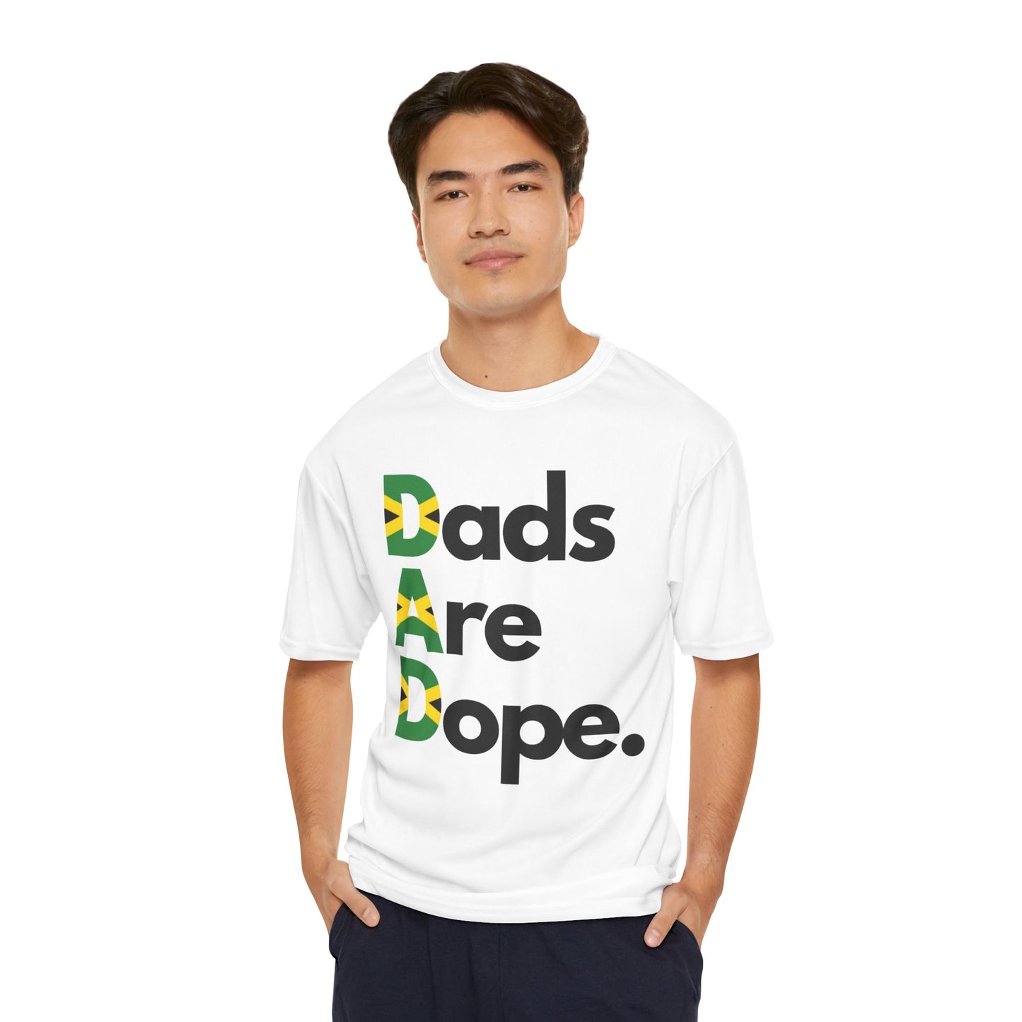 Dads Are Dope Performance T-Shirt - Jamaica