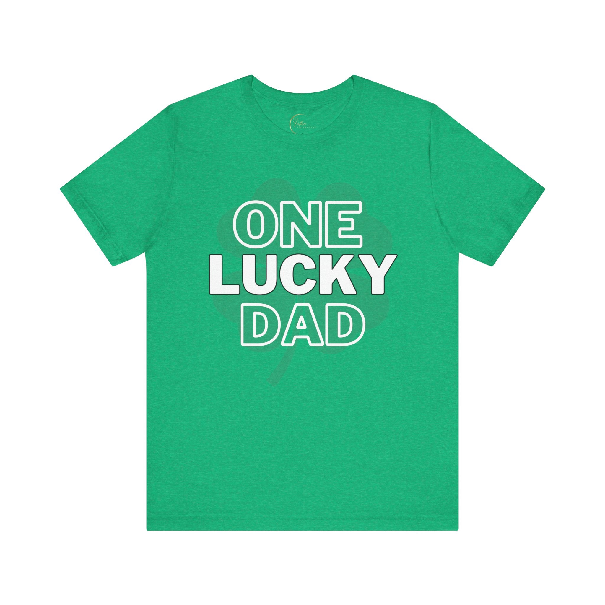 One Lucky Dad Green T-Shirt