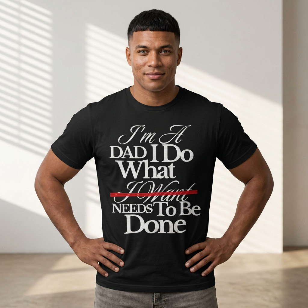 Dad T-Shirt — "I'm a Dad I Do What Needs to Be Done" Gift Tee