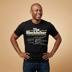 The Blackfather Personalized Tee – Custom Father & 3 Kids Fist Bump T-Shirt