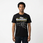 The Blackfather Personalized Fist Bump T-Shirt with 4 Sons/Daughters