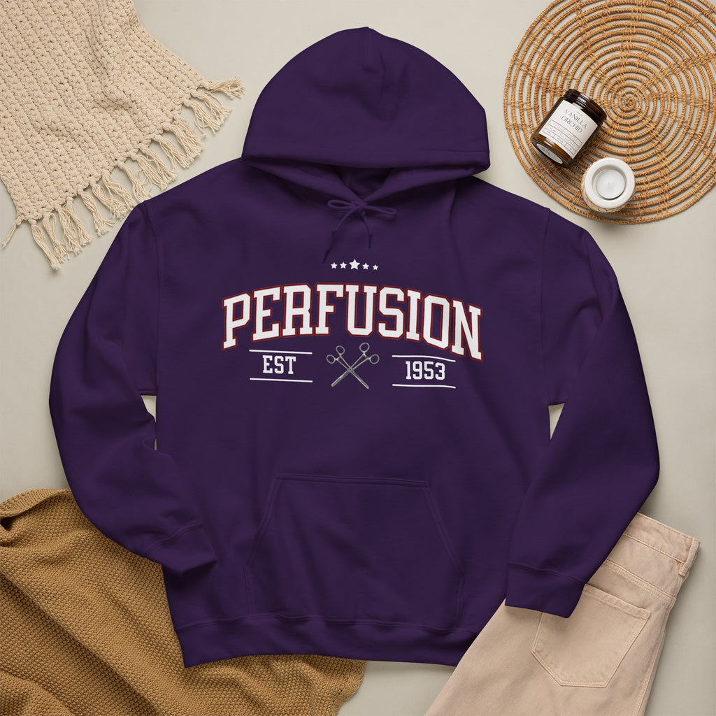 Perfusion Hoodie – Vintage 'Perfusion Est. 1953' Medical Tech Sweatshirt