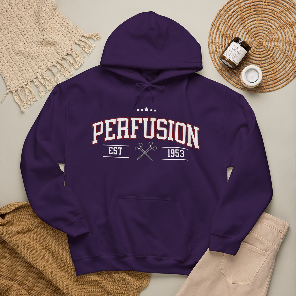 Perfusion Hoodie – Vintage 'Perfusion Est. 1953' Medical Tech Sweatshirt