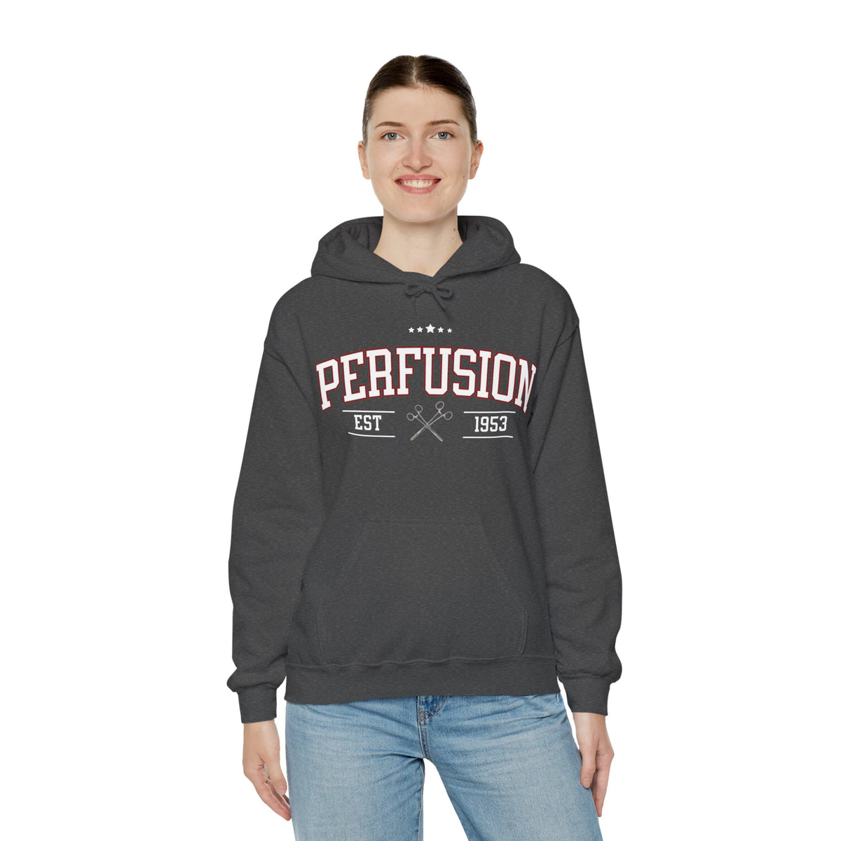 Perfusion Hoodie – Vintage 'Perfusion Est. 1953' Medical Tech Sweatshirt
