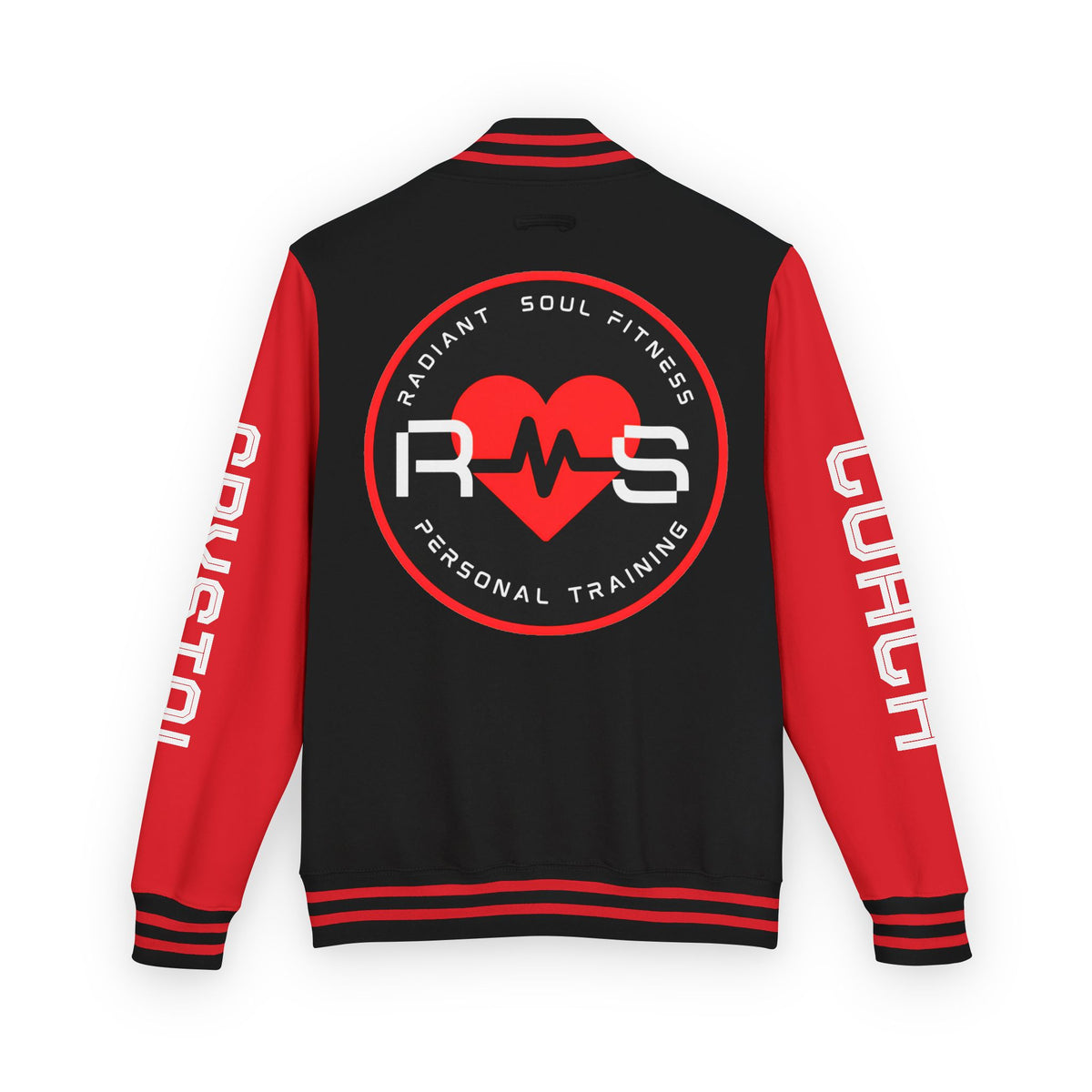 Coach Crystal Letterman Jacket – Radiant Soul Fitness Personal Trainer Jacket