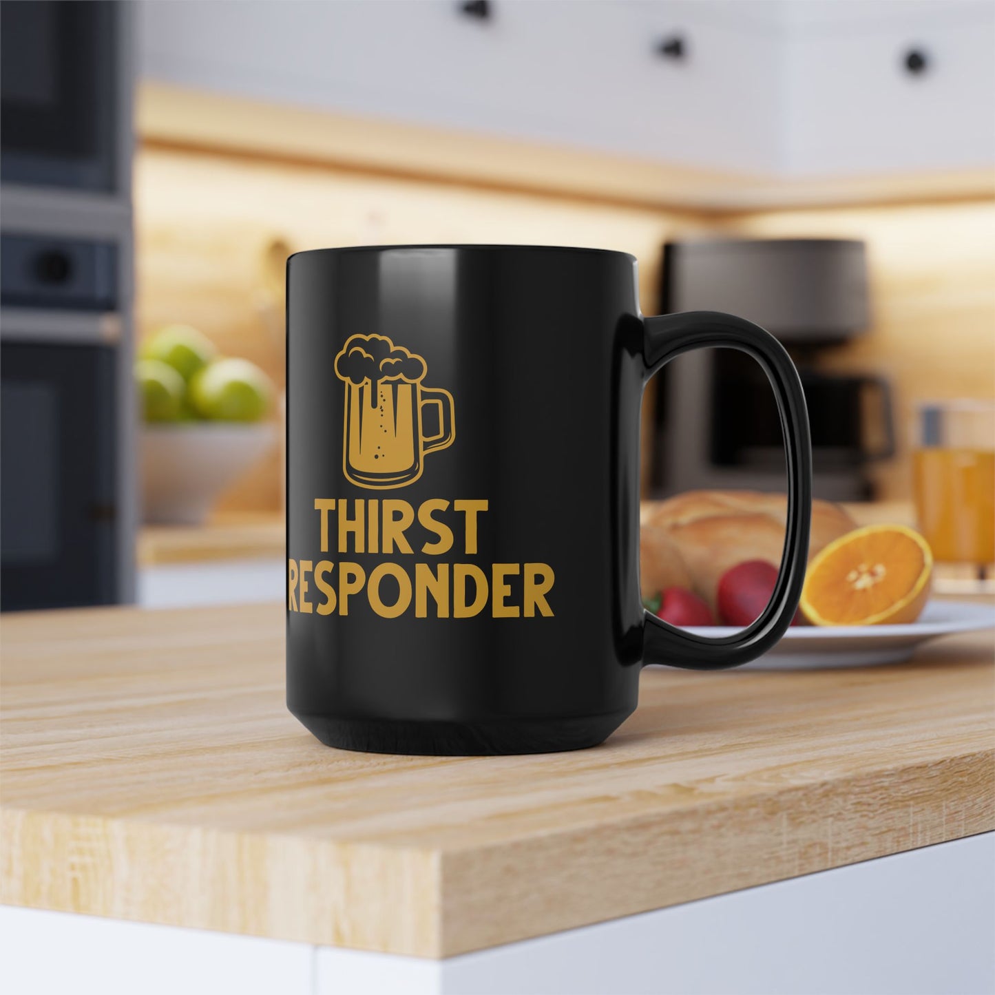 Thirst Responder Black Mug
