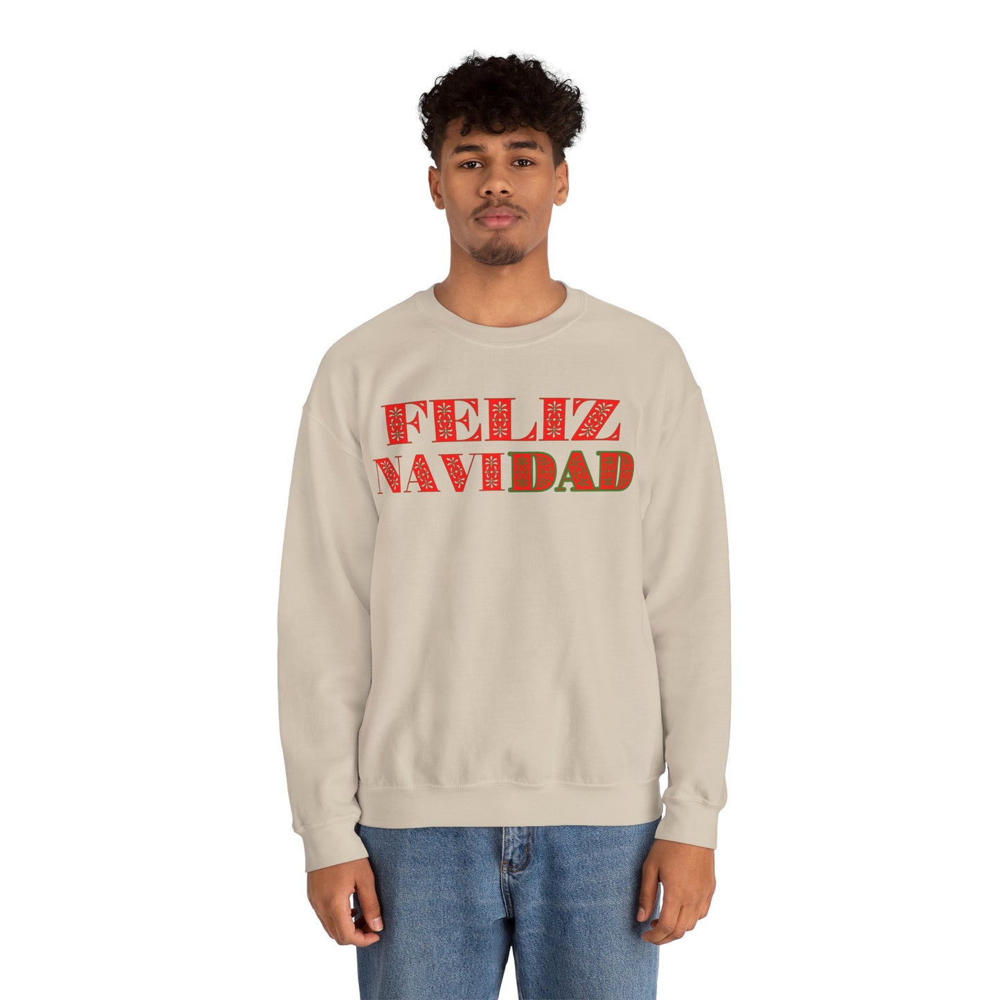 Feliz NaviDAD Sweatshirt Red Letters