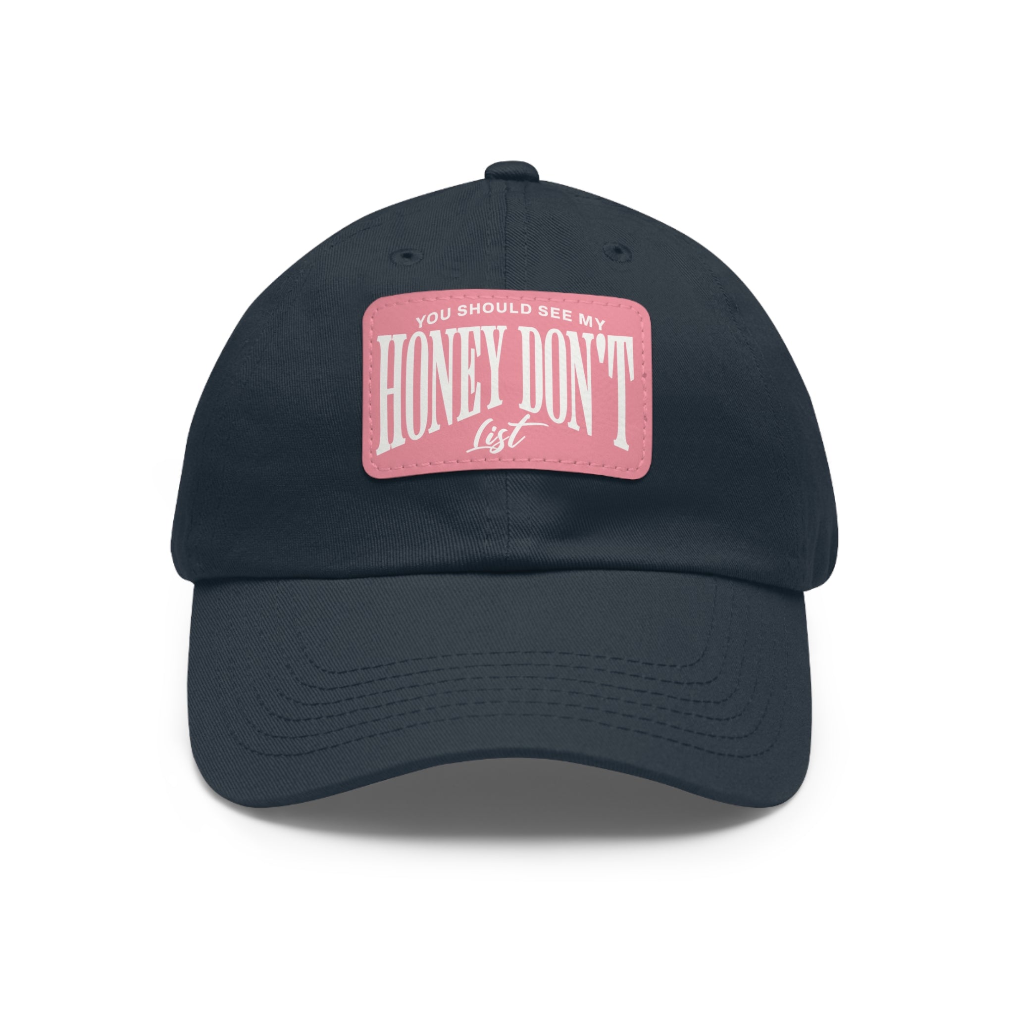 Honey Don't List Leather Patch Dad Cap