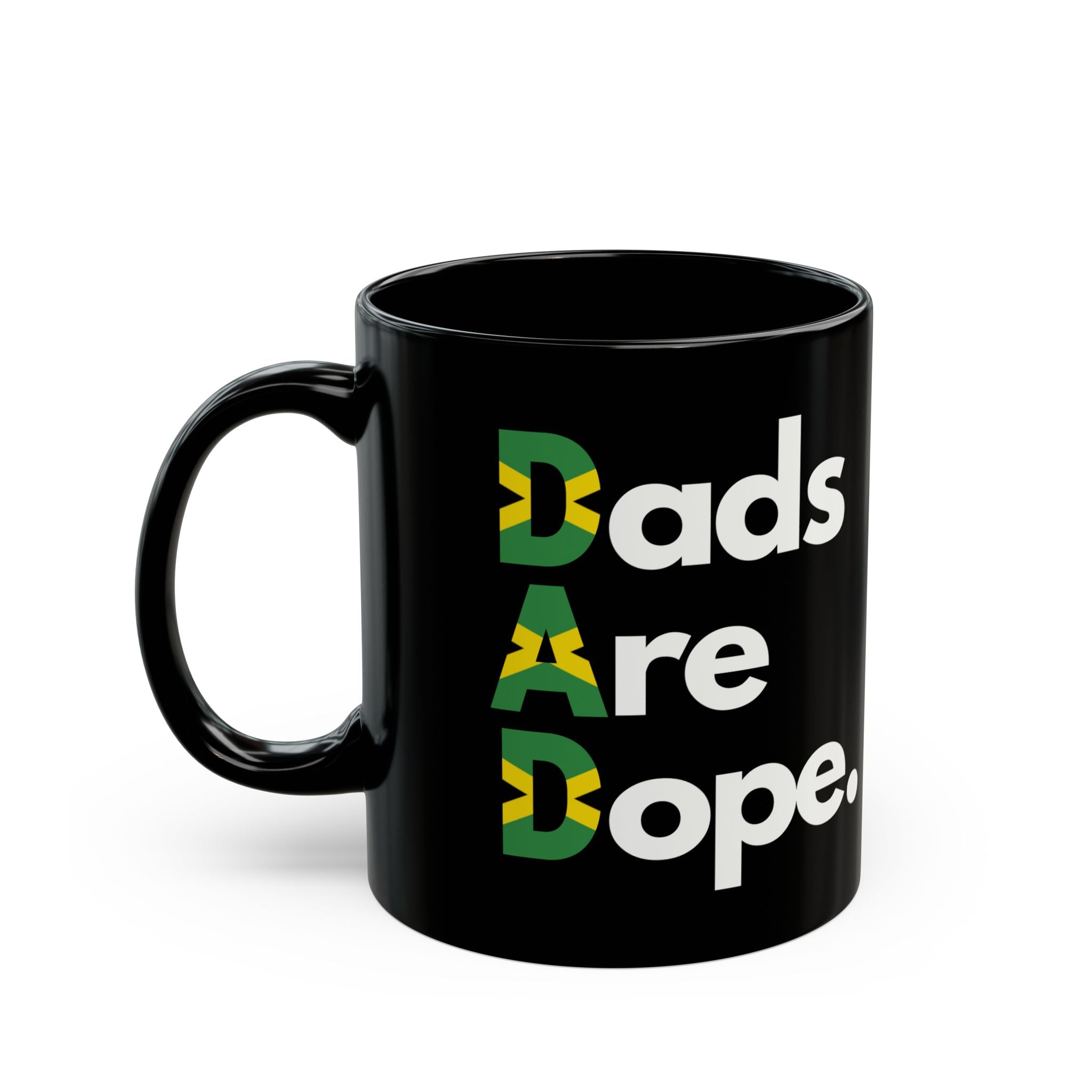 Dads Are Dope Jamaican Flag Mug
