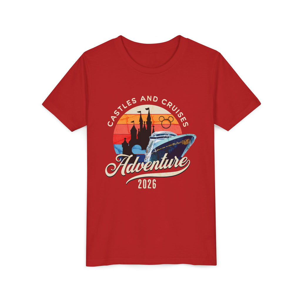Youth Tee — 'Castles and Cruises Adventure 2026' Vacation Graphic Shirt Custom Order for Cecelia