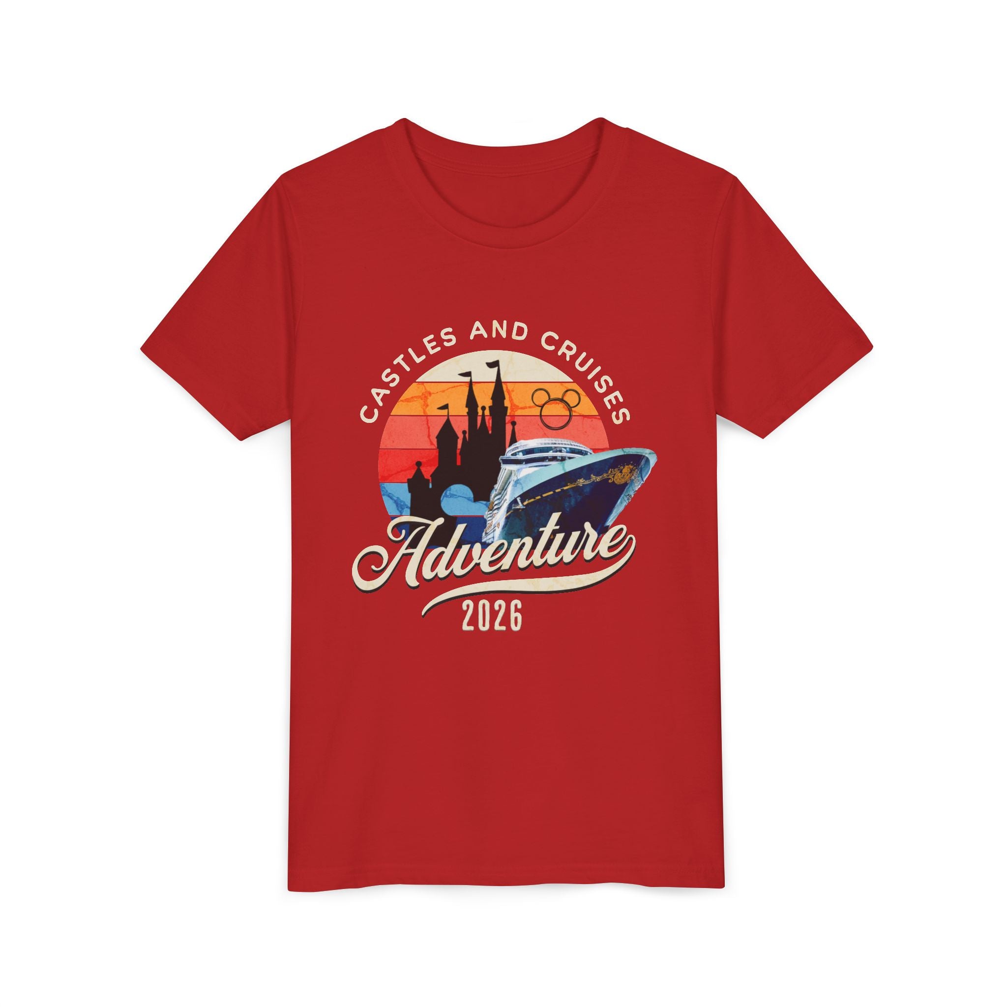 Youth Tee — 'Castles and Cruises Adventure 2026' Vacation Graphic Shirt Custom Order for Cecelia