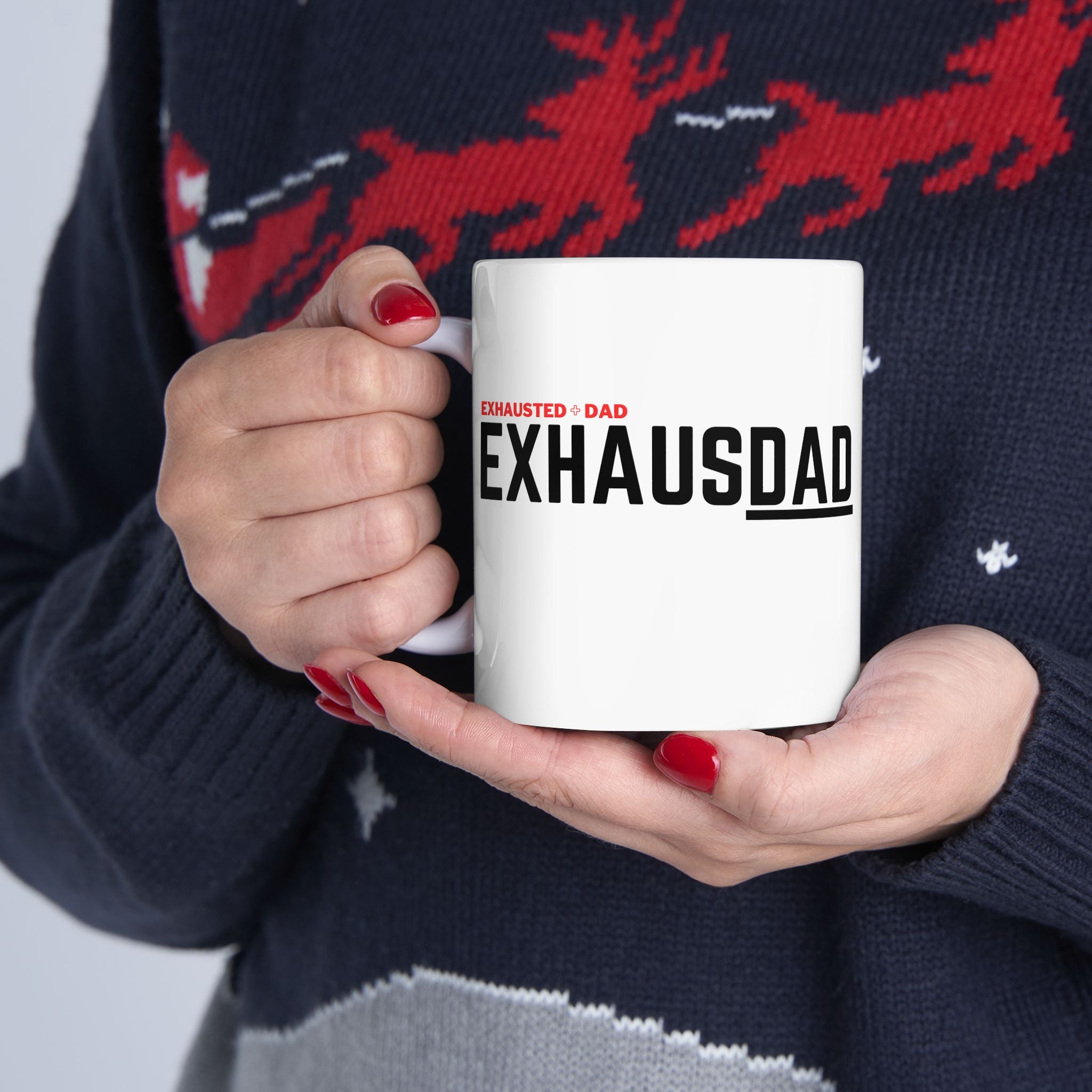 Exhausted Dad Mug