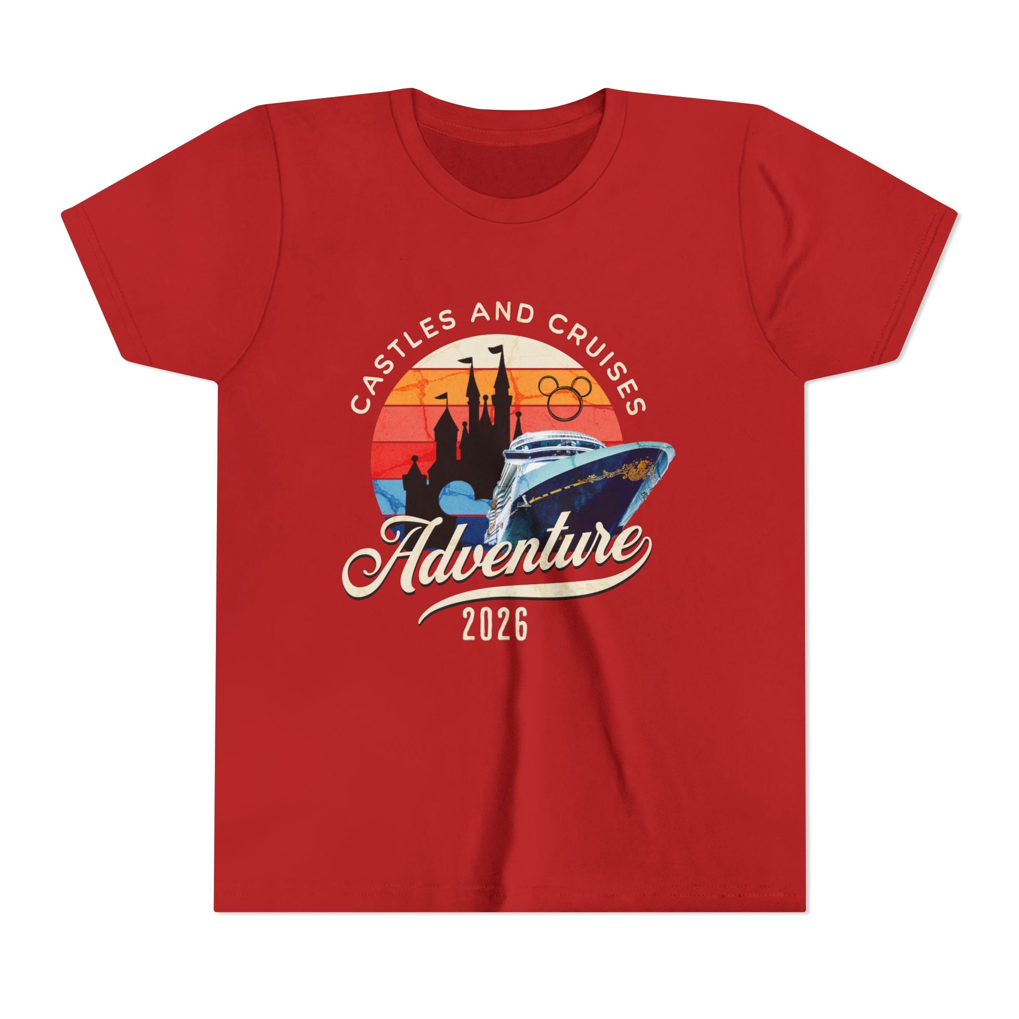 Youth Tee — 'Castles and Cruises Adventure 2026' Vacation Graphic Shirt Custom Order for Cecelia