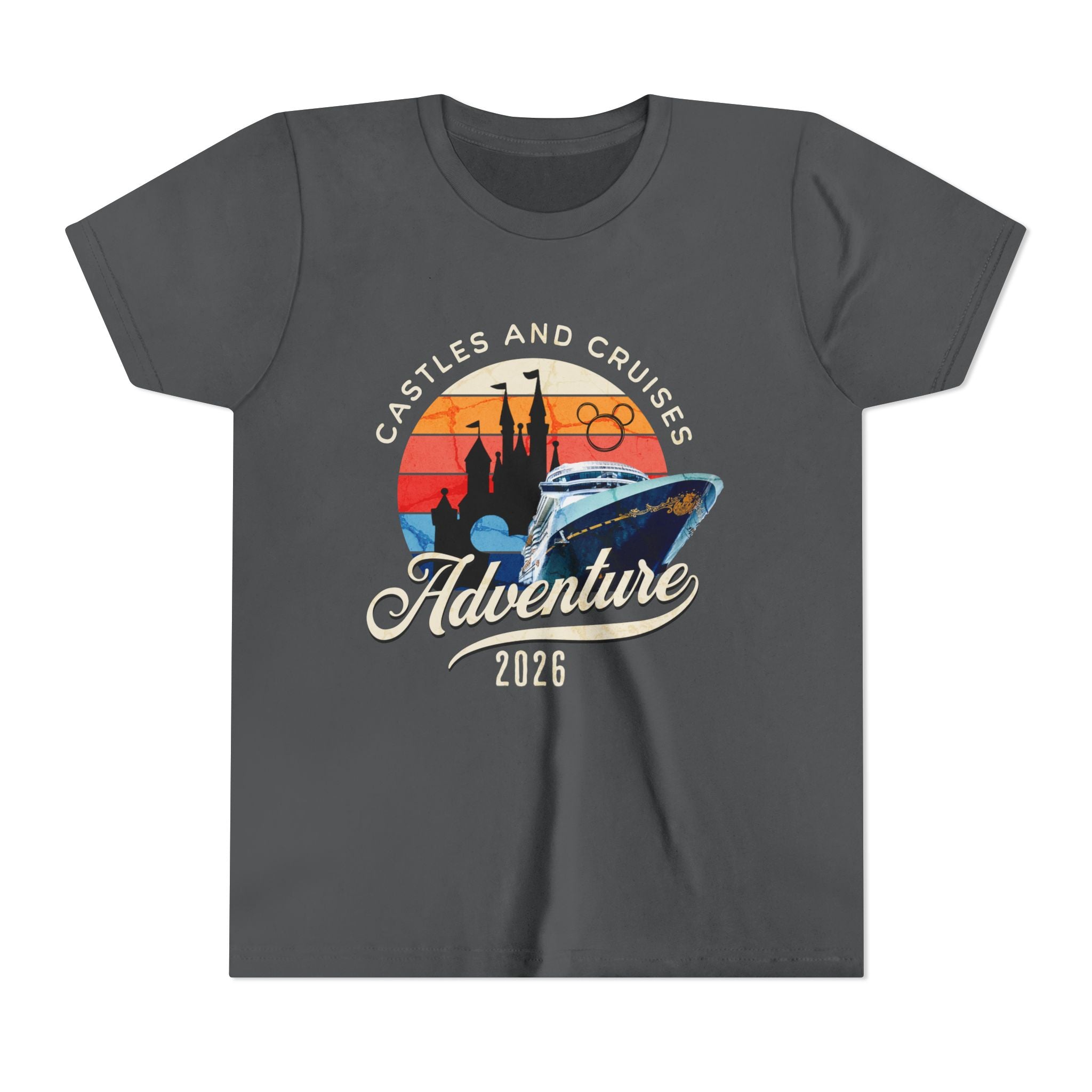 Youth Tee — 'Castles and Cruises Adventure 2026' Vacation Graphic Shirt Custom Order for Cecelia