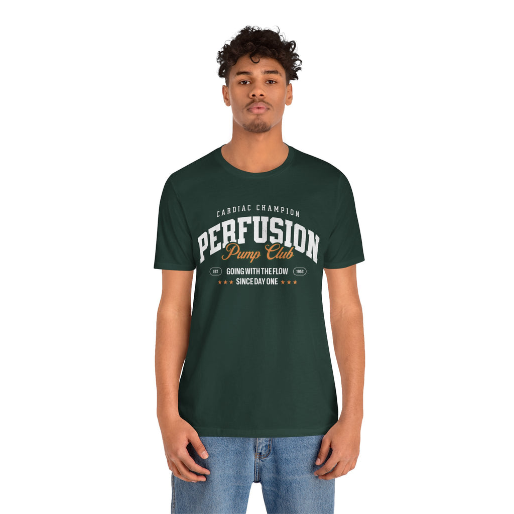Perfusion Pump Club Tee — Cardiac Champion Medical Shirt