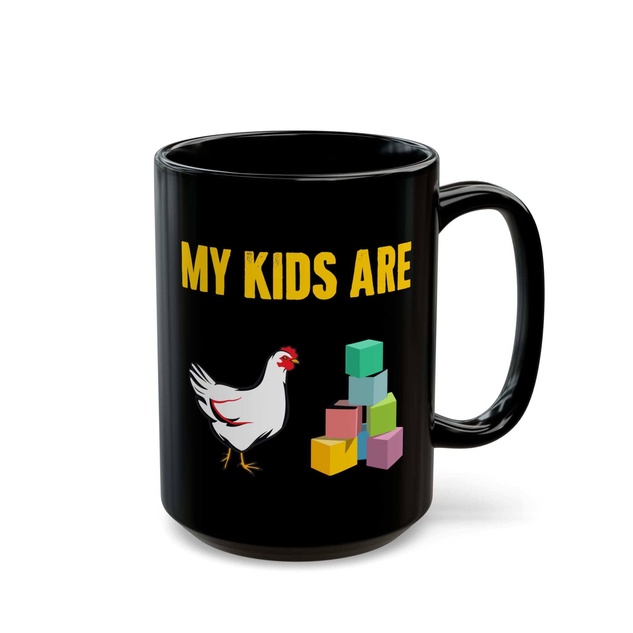My Kids Are Chicken Playing Cubes Mug