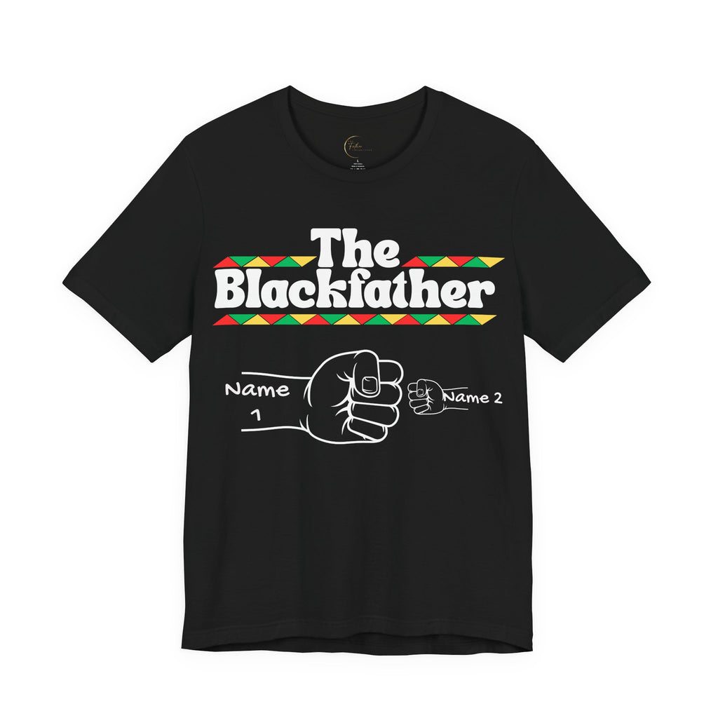 The Blackfather Fist Bump Tee — Personalized Father & 1 Son/Daughter Shirt