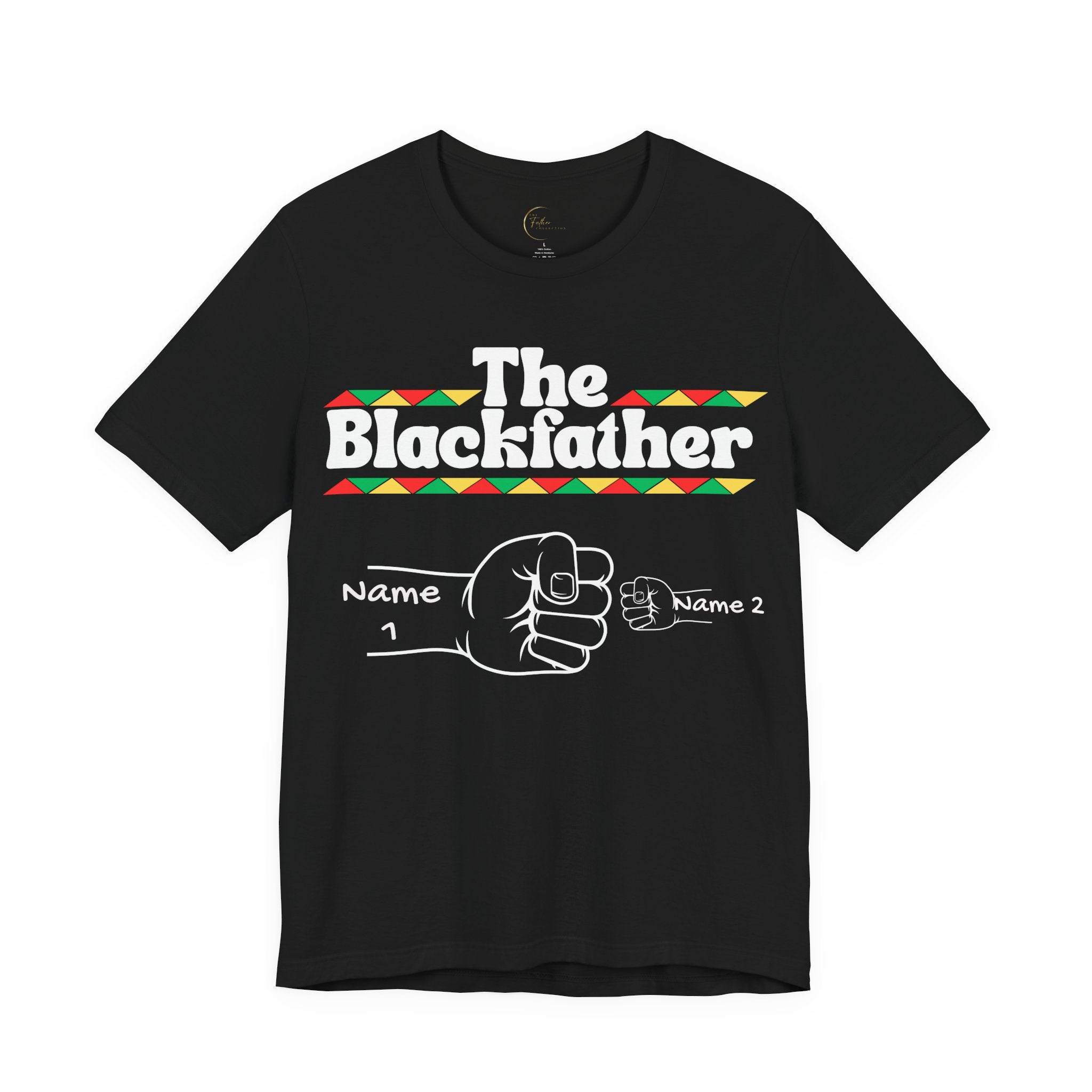 The Blackfather Fist Bump Tee — Personalized Father & 1 Son/Daughter Shirt