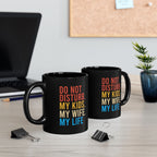 Do Not Disturb Black Mug