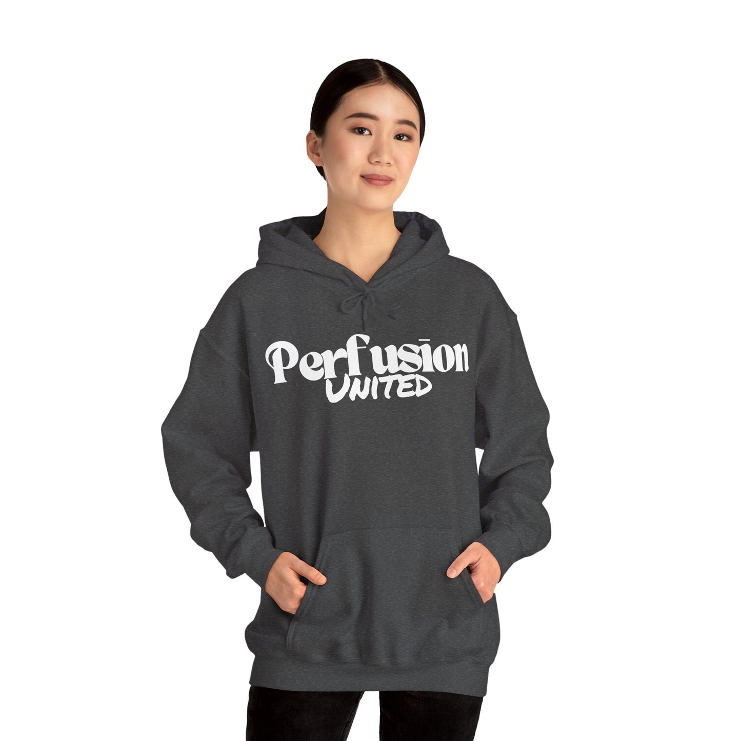 Perfusion United Hoodie White Letters