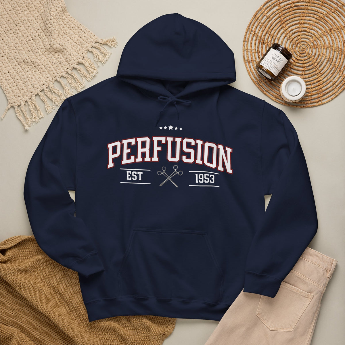 Perfusion Hoodie – Vintage 'Perfusion Est. 1953' Medical Tech Sweatshirt