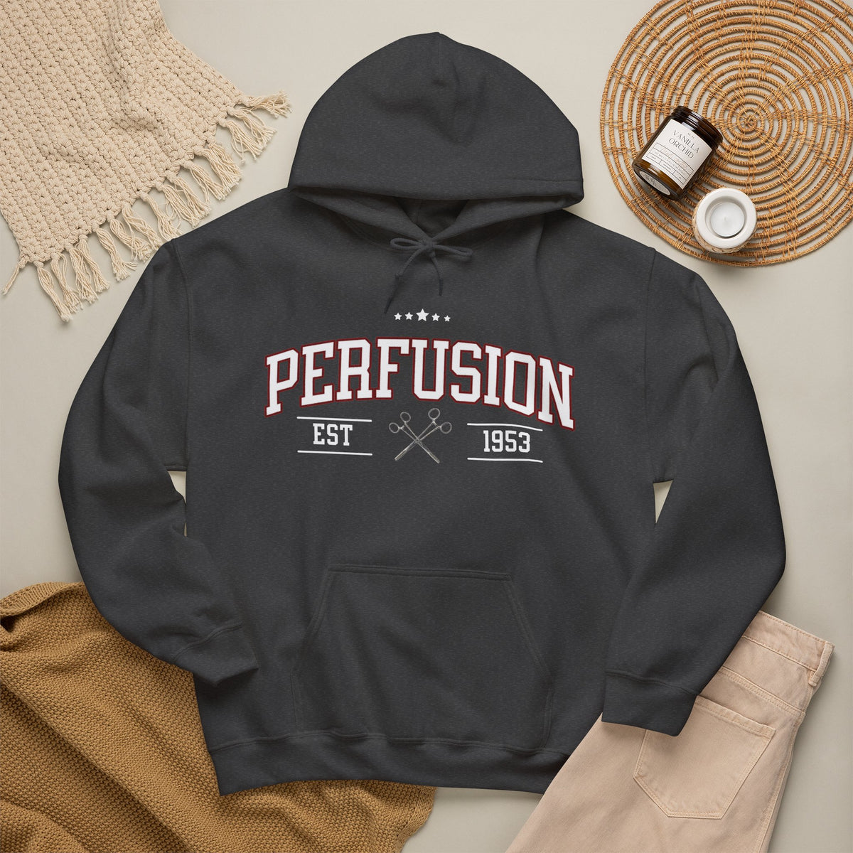 Perfusion Hoodie – Vintage 'Perfusion Est. 1953' Medical Tech Sweatshirt