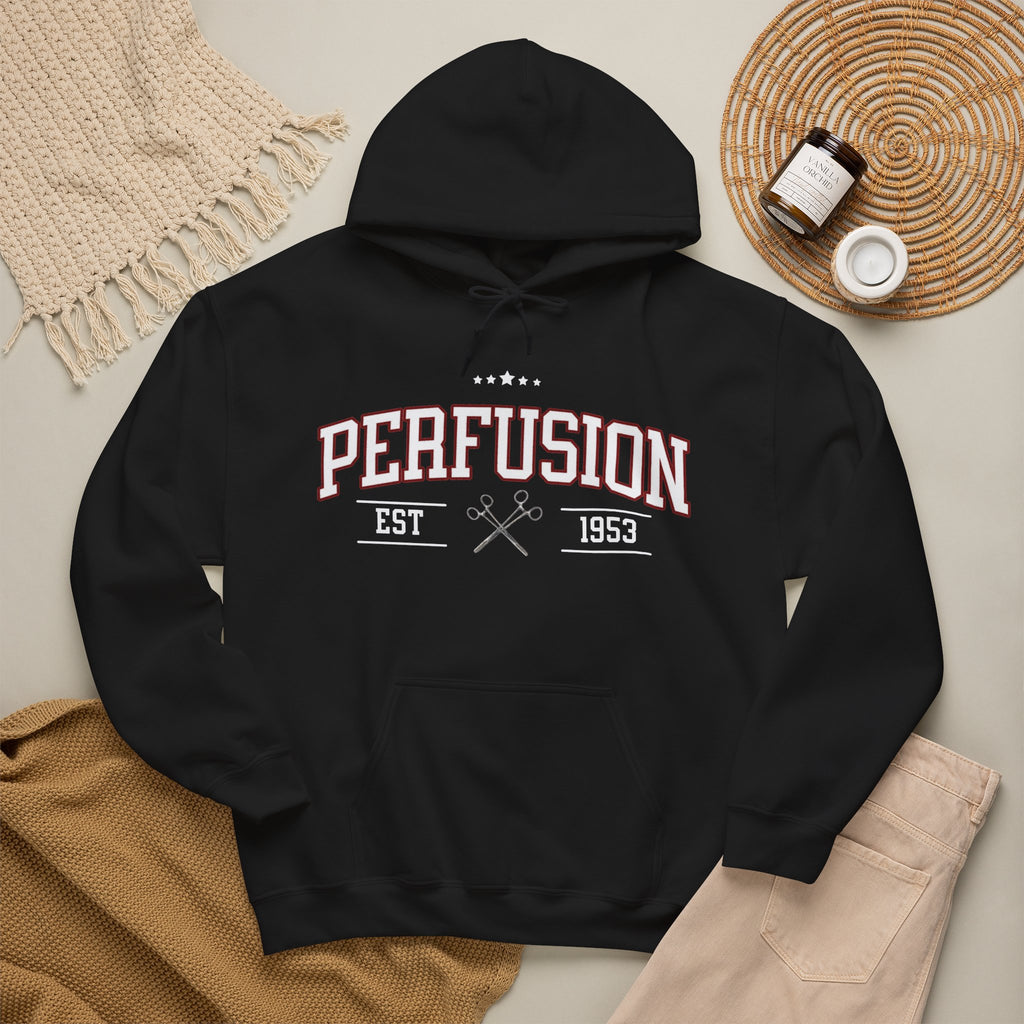 Perfusion Hoodie – Vintage 'Perfusion Est. 1953' Medical Tech Sweatshirt