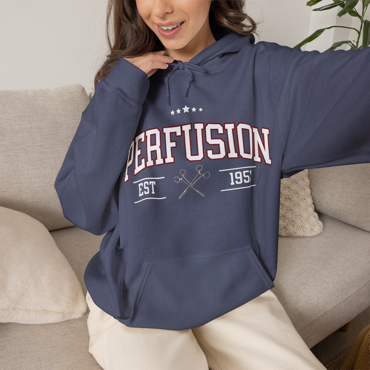 Perfusion Hoodie – Vintage 'Perfusion Est. 1953' Medical Tech Sweatshirt