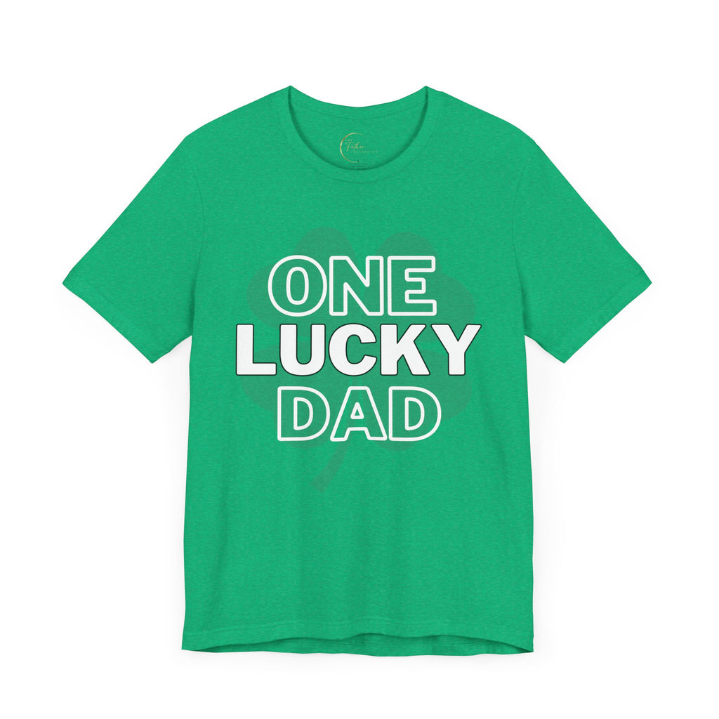 One Lucky Dad Green T-Shirt