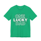 One Lucky Dad Green T-Shirt
