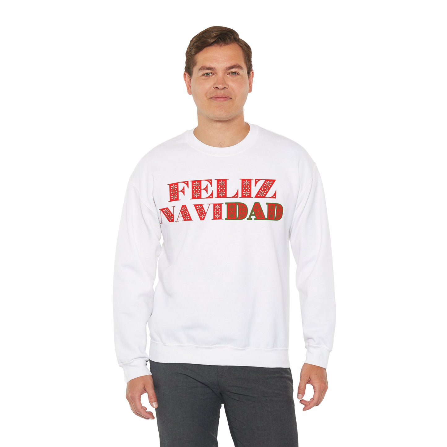 Feliz NaviDAD Sweatshirt Red Letters