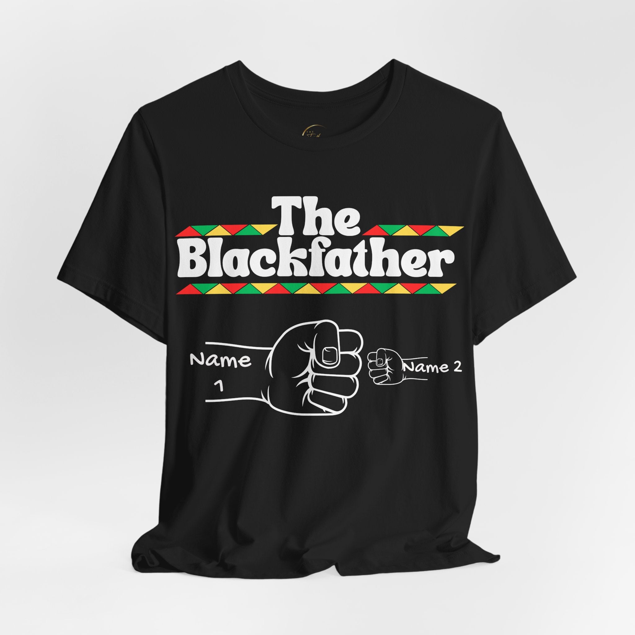 The Blackfather Fist Bump Tee — Personalized Father & 1 Son/Daughter Shirt