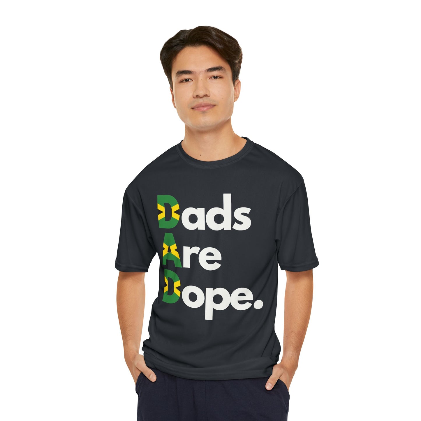 Dads Are Dope Performance T-Shirt - Jamaica