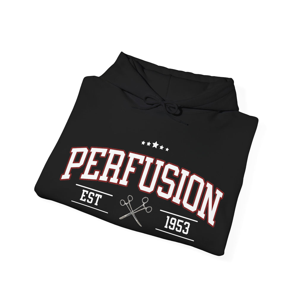 Perfusion Hoodie – Vintage 'Perfusion Est. 1953' Medical Tech Sweatshirt