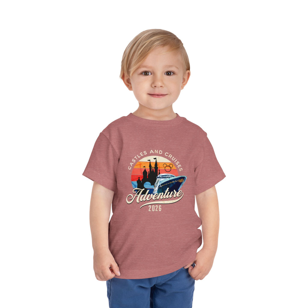 Toddler Tee — 'Castles and Cruises Adventure 2026' Vacation Shirt Custom Order for Cecelia