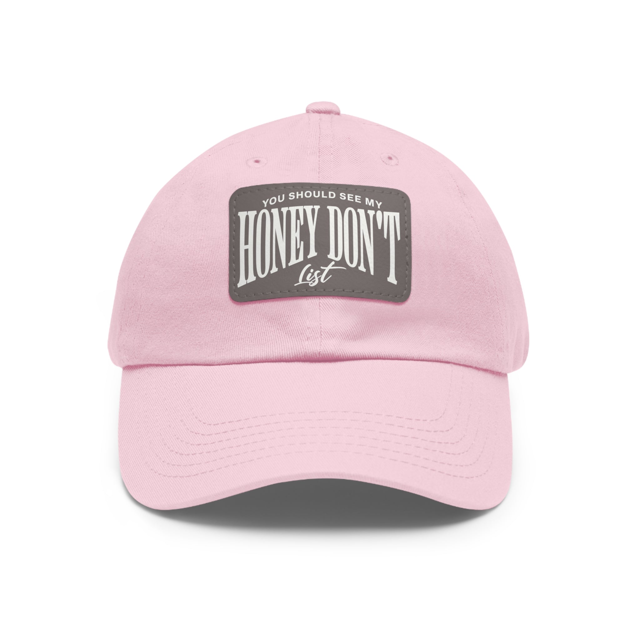 Honey Don't List Leather Patch Dad Cap